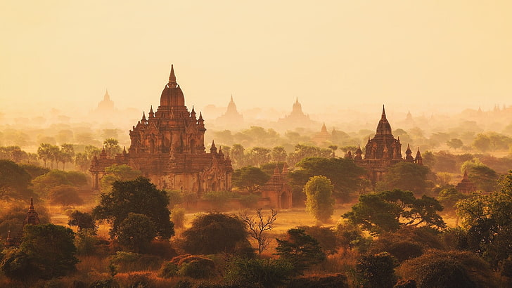 peinture, Birmanie, oeuvre d'art, Myanmar, Fond d'écran HD