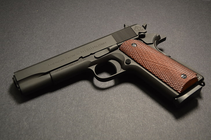 ATI FX MILITARY 1911, пистолет, HD тапет
