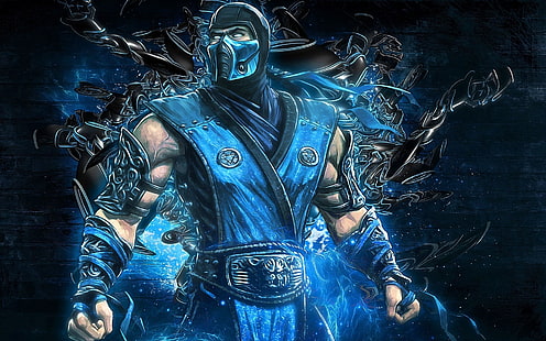 Mortal Kombat Subzero, subzero, strid, HD tapet HD wallpaper