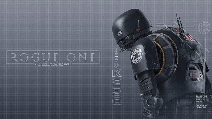Star Wars Rogue One K2S0 digital wallpaper, Rogue One: A Star Wars Story, Star Wars, HD wallpaper