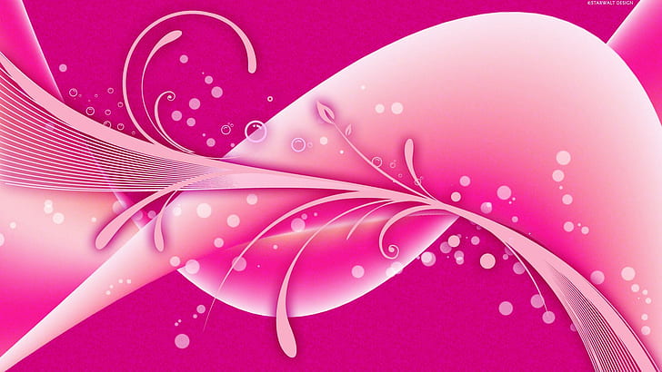 Desain Merah Muda, merah muda, desain, vektor dan desain, Wallpaper HD