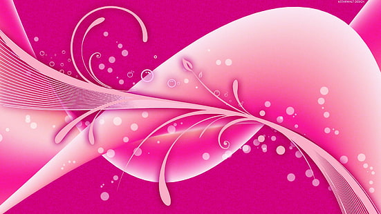 Pink Design, розово, дизайн, вектор и дизайни, HD тапет HD wallpaper