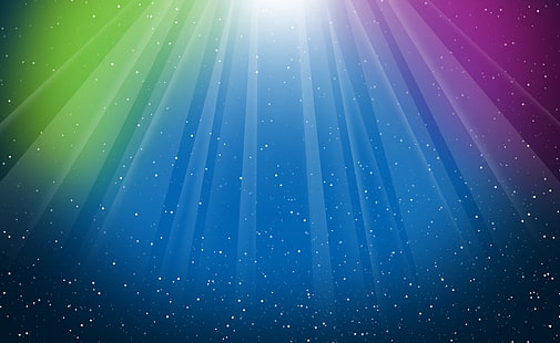Aurora Burst Biru Hijau Ungu Berwarna-warni, galaksi digital beraneka warna, Aero, Auroras, Biru, Berwarna-warni, Ungu, Hijau, Aurora, Burst, Wallpaper HD HD wallpaper