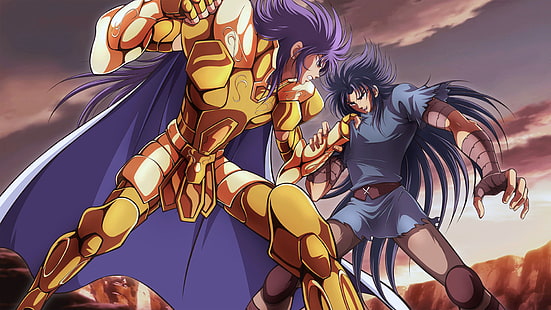Anime, Saint Seiya, Gemini Kanon, Gemini Saga, Wallpaper HD HD wallpaper