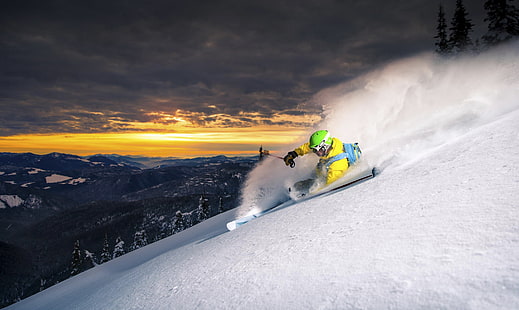 planche de ski grise, sport, ski, Fond d'écran HD HD wallpaper