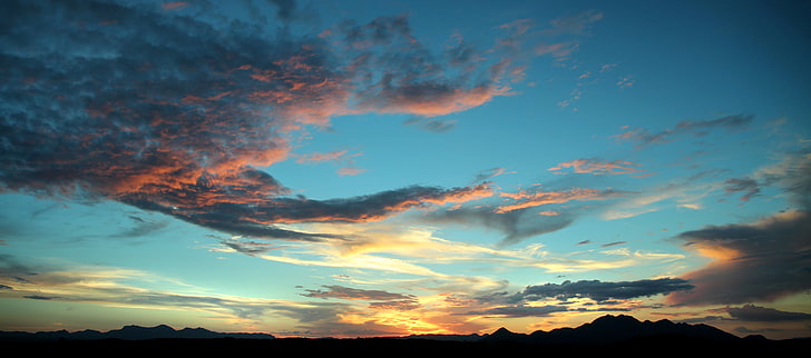 nubes, cielo, cielo rojo, puesta de sol, amanecer, Fondo de pantalla HD