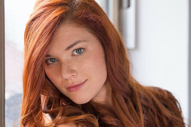 Mia Sollis, wanita, berambut merah, Wallpaper HD