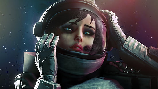 Astronaut, Kunstwerk, Elizabeth (BioShock), BioShock, Die Astronauten, BioShock Infinite, HD-Hintergrundbild HD wallpaper