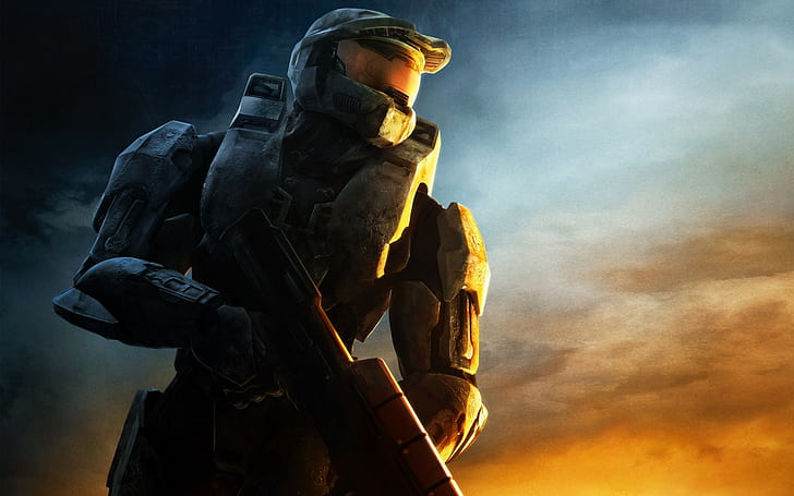 Halo, Halo 3, Master Chief, Video Game, poster halo, halo, halo 3, master chief, video game, Wallpaper HD