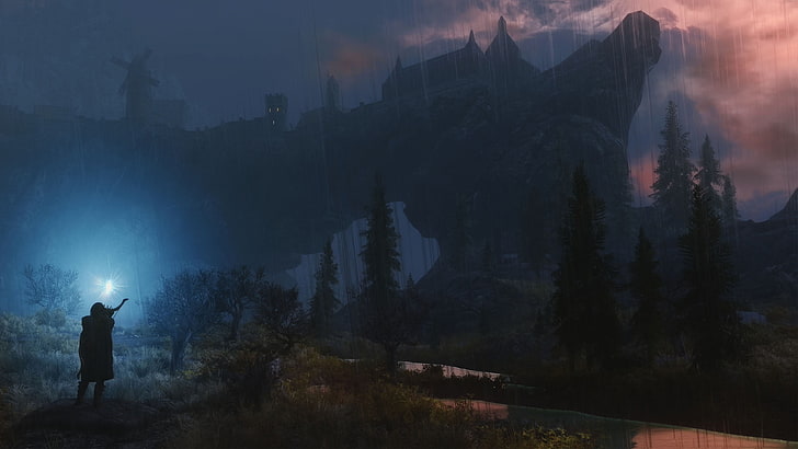 خلفية اللعبة ، The Elder Scrolls V: Skyrim ، ألعاب الفيديو ، لقطة شاشة، خلفية HD