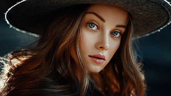 ผู้หญิงภาพใบหน้า Georgy Chernyadyev, วอลล์เปเปอร์ HD HD wallpaper