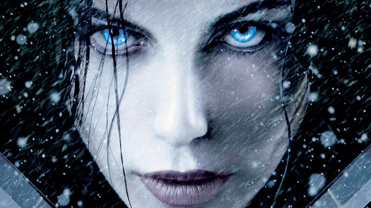 woman's face, movies, Underworld, Kate Beckinsale, HD wallpaper