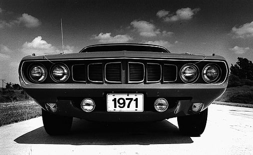 кола, 1971 г., Хеми Куда, Плимут, HD тапет HD wallpaper