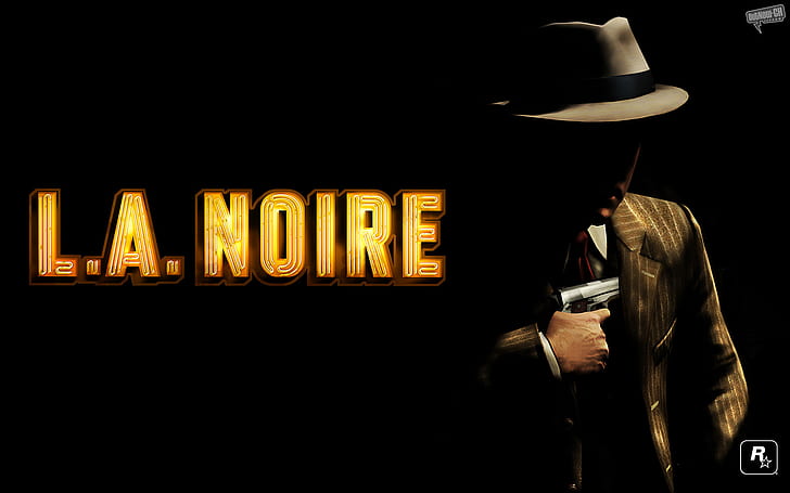 L.A. Noire Black HD, jeux vidéo, black, a, l, noire, Fond d'écran HD