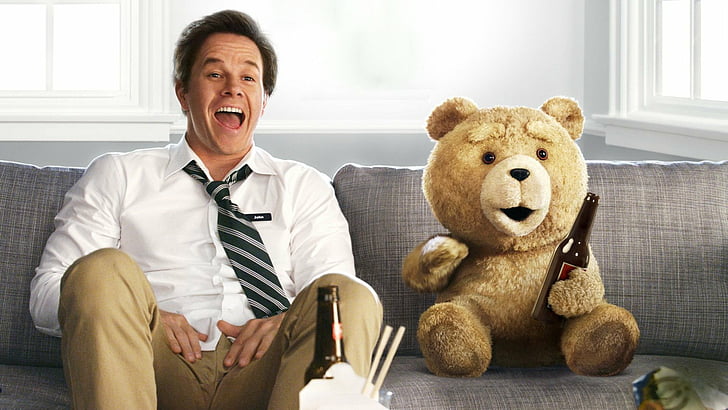 Film, Ted, Mark Wahlberg, Ted (Karakter Film), Wallpaper HD