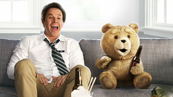 Película, Ted, Mark Wahlberg, Ted (Personaje de la película), Fondo de pantalla HD HD wallpaper