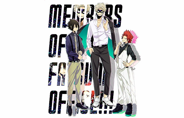 Anime, My Hero Academia, Eijiro Kirishima, Katsuki Bakugou, HD wallpaper