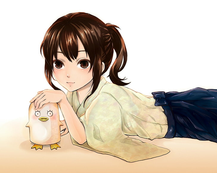 frau auf sand liegend tapete, momiji, gintama, katsura kotaro, ko elizabeth, mädchen, brünette, küken, HD-Hintergrundbild