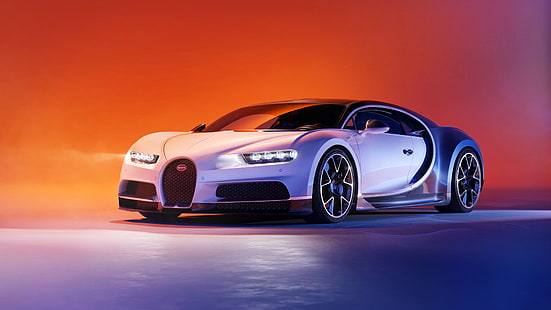 carro, veículo, carro esportivo, supercarro, Bugatti, carro de desempenho, carro de luxo pessoal, Bugatti Chiron, HD papel de parede HD wallpaper