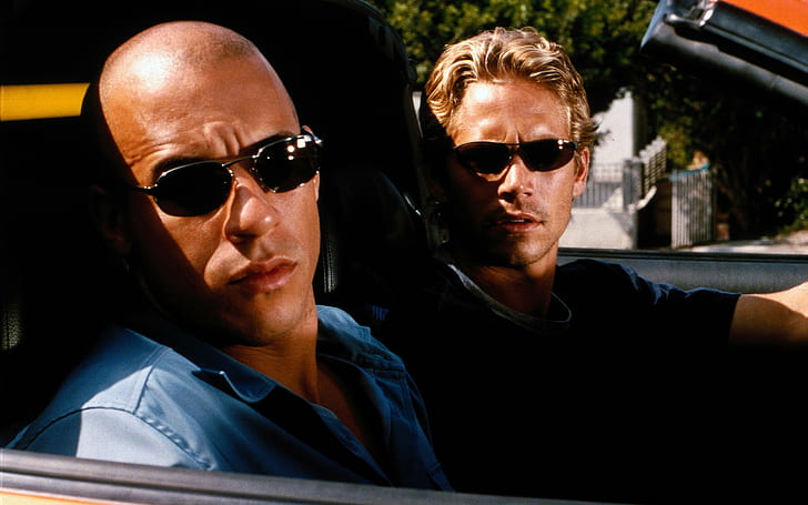 Paul Walker, Vin Diesel, rapide et furieux, Fond d'écran HD