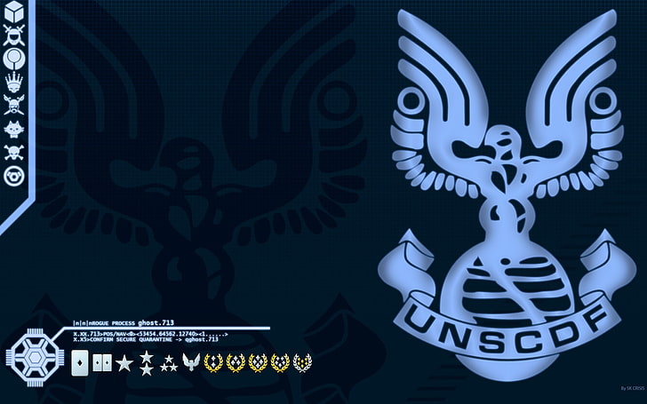 UNSCDF logo, digital art, artwork, HD papel de parede