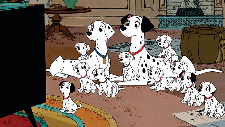 100, 101 dalmatians, adventure, comedy, dalmatians, disney, dog, family, puppy, HD wallpaper