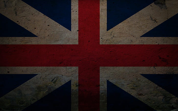 linje, blå, röd, remsa, kors, England, tecken, flaggor, struktur, Storbritannien, HD tapet