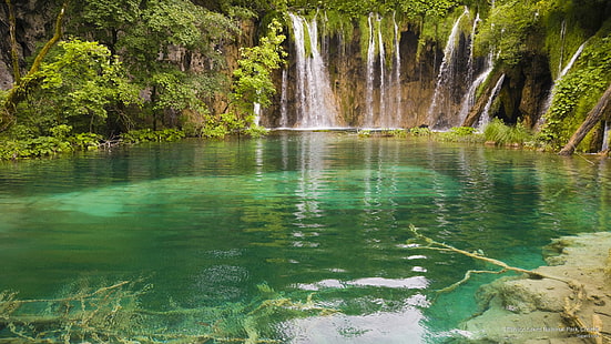 حديقة بحيرات بليتفيتش الوطنية ، كرواتيا ، الشلالات، خلفية HD HD wallpaper