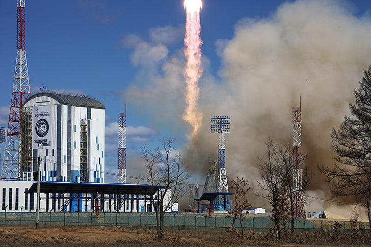 Roscosmos, kosmodrom Wostochny, Tapety HD