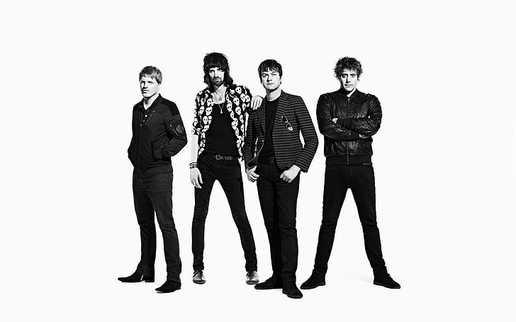 background, bands, british, grayscale, kasabian, meighan, men, music, tom, white, HD wallpaper