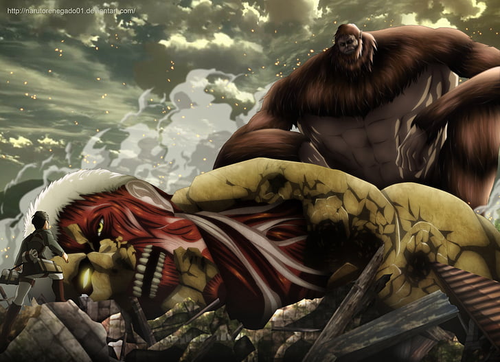 Anime, attaque sur Titan, Eren Yeager, Fond d'écran HD