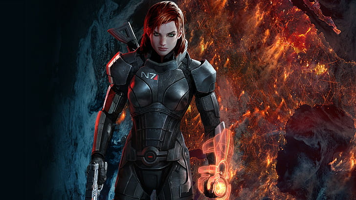 Mass Effect, video game characters, Commander Shepard, video games, HD wallpaper