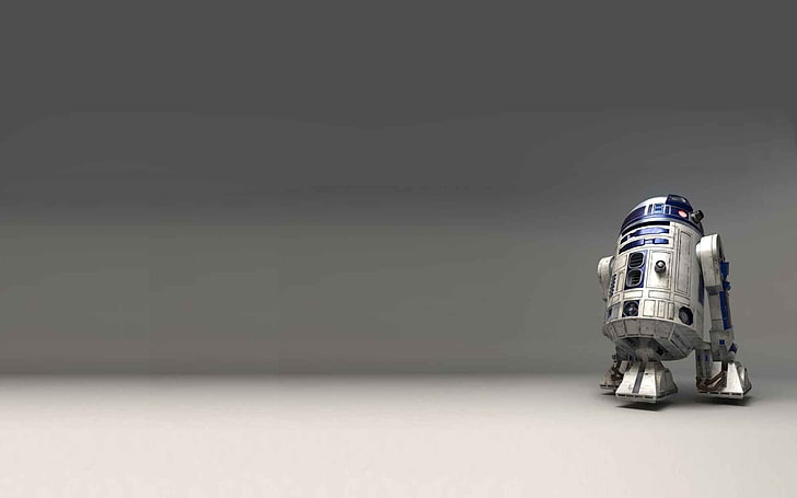 weißes und blaues Star Wars R2-D2 Spielzeug, R2-D2, Star Wars, HD-Hintergrundbild