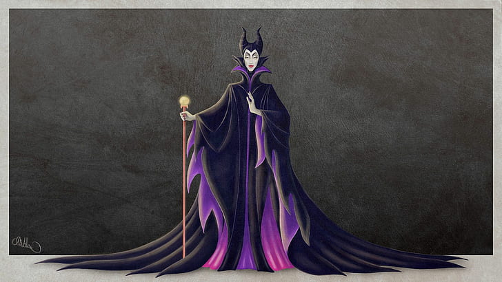 Maleficent Disney HD, карикатура / комикс, Disney, maleficent, HD тапет