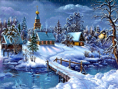 Inverno HD, artistico, inverno, Sfondo HD HD wallpaper