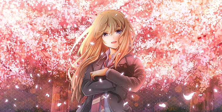 Anime, Deine Lüge im April, Kaori Miyazono, HD-Hintergrundbild