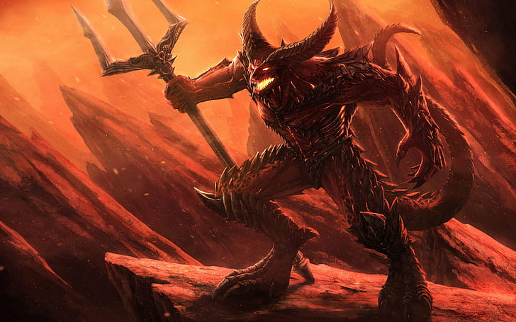 Demon HD, fantasy, demon, HD wallpaper