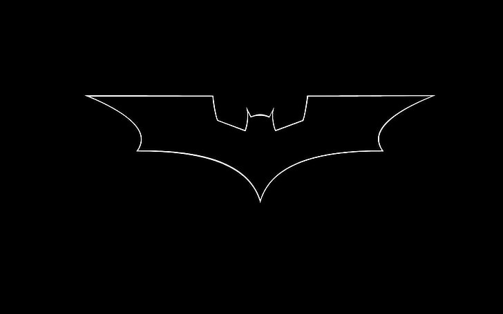 Logotipo da DC Batman, Batman, Batman começa, morcegos, preto, branco, Batman: Arkham Knight, Batman: Arkham Asylum, Batman: Arkham City, HD papel de parede