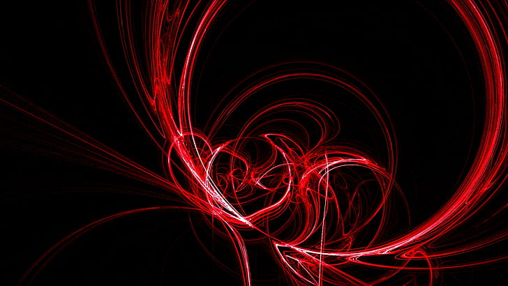 HD rojo, abstracto, rojo, Fondo de pantalla HD
