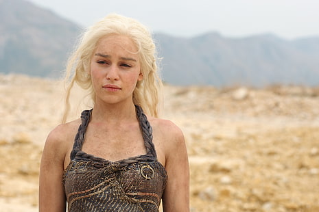 Emilia Clarke, 4K, Game of Thrones, Daenerys Targaryen, Tapety HD HD wallpaper