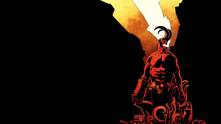 Hellboy, cómics, Mike Mignola, Fondo de pantalla HD