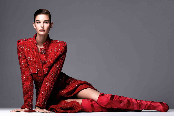 model, Top Fashion Models, Ophelie Guillermand, HD wallpaper