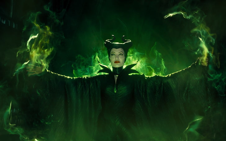 Maleficent 2014 Movie HD Desktop Wallpaper 13, Angelina Jolie as Maleficent, HD wallpaper