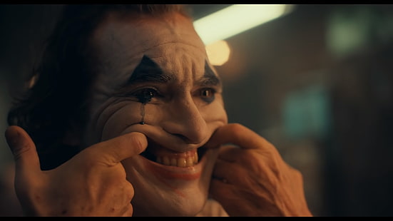 Joker, JokerMovie, Joaquin Phoenix, RobertDeNiro, Batman, filmaffisch, mörk, enkel, HD tapet HD wallpaper