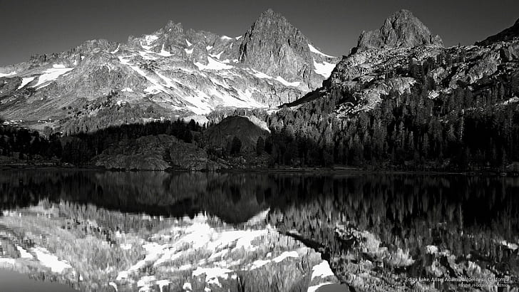 Ediza Lake, Ansel Adams Wilderness, California, Mountains, HD wallpaper