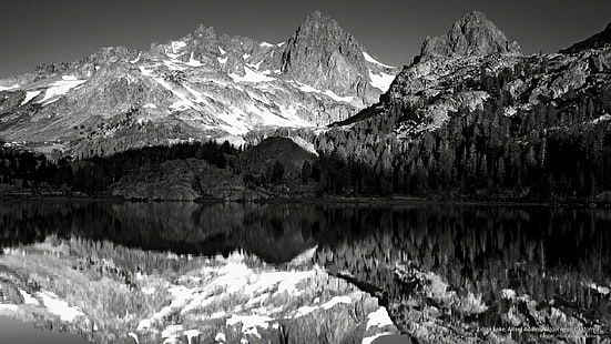 ทะเลสาบ Ediza, ที่รกร้างว่างเปล่า Ansel Adams, California, ภูเขา, วอลล์เปเปอร์ HD HD wallpaper