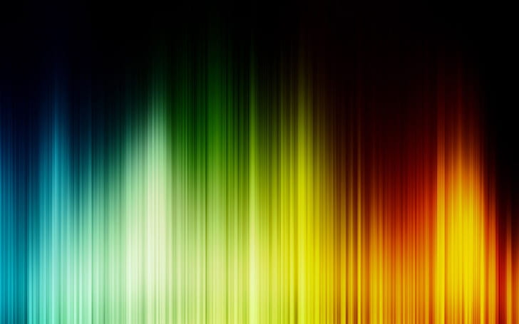 Garis-garis berwarna garis vertikal, ilusi optik hijau, kuning, coklat dan biru, Vertikal, Garis, Berwarna, Garis-garis, Wallpaper HD