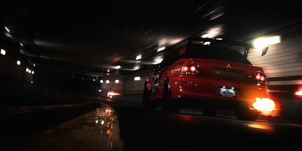 need for speed mitsubishi lancer evolution car, HD wallpaper HD wallpaper