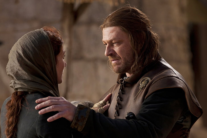 Fernsehserie, Game Of Thrones, Catelyn Stark, Eddard Stark, Michelle Fairley, Sean Bean, HD-Hintergrundbild