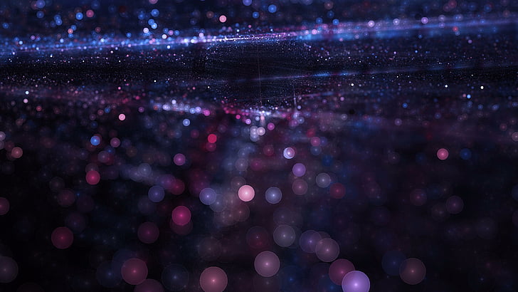 partikel, cahaya, bersinar, ungu, kilau, gelap, tekstur, Wallpaper HD